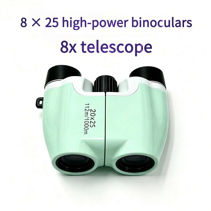 Vibrant Color Little Paul 8x High Magnification HD Binoculars, Mini Portable Binoculars, Suitable For Outdoor Concerts - Green Small Paul Standard Edition - View 1