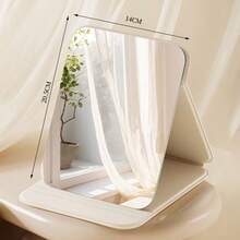 1 chiếc gương trang điểm gấp gọn, gương để bàn điều chỉnh được kích thước lớn/vừa/nhỏ, gương cầm tay cổ điển, gương du lịch nhỏ gọn, phù hợp cho ký túc xá và bàn làm việc, dùng để trang điểm, trang trí phòng, quà sinh nhật cho bạn nữ, quà lễ, quà Giáng sinh, đồ dùng thiết yếu tựu trường, unisex, giá rẻ bình dân - Nhiều màu - Xem 1