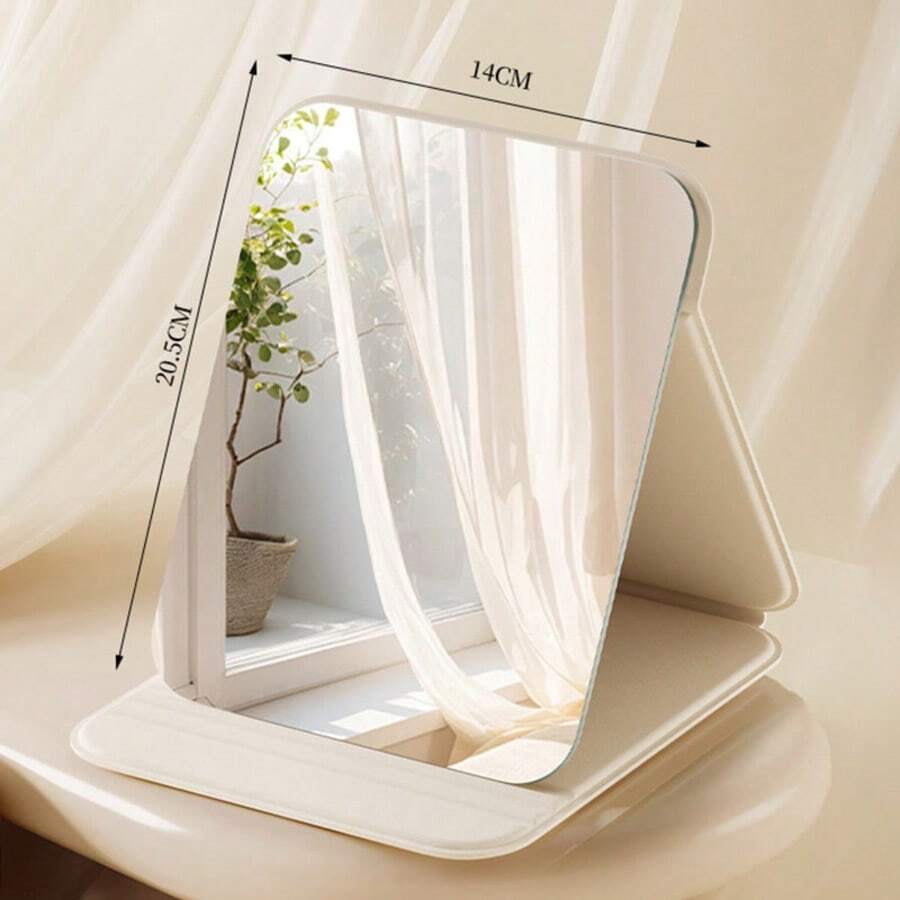 1 chiếc gương trang điểm gấp gọn, gương để bàn điều chỉnh được kích thước lớn/vừa/nhỏ, gương cầm tay cổ điển, gương du lịch nhỏ gọn, phù hợp cho ký túc xá và bàn làm việc, dùng để trang điểm, trang trí phòng, quà sinh nhật cho bạn nữ, quà lễ, quà Giáng sinh, đồ dùng thiết yếu tựu trường, unisex, giá rẻ bình dân - Nhiều màu - Xem 1