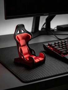 1PC Racing Seat Phone Stand, Racing Car Seat Phone Holder, Adjustable Desktop Smartphone Stand, Stable Phone Cradle, Cool Gamer Desk Decor, Gaming Room Accessories, Racing Fan Gift, Universal Mobile Phone Holder, Birthday Holiday Gift - Racing Bracket - View 10