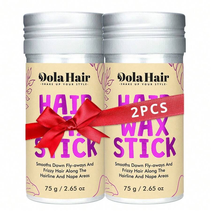 Dola Hair 75g Styling Wax Stick, Suitable For Controlling Frizzy And Unruly Edges Of Natural Hair Or Wigs, Non-Greasy, Also Applicable For Controlling Frizz And Shaping Curly Hair Edges.