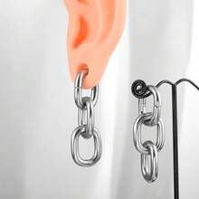 1pc 4mm(6g) Punk Style Chain Ear Gauge Ear Stretch 316L Stainless Steel Ear Plug Piercing Jewelry - 1761 - View 11