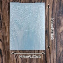 Floral Pattern Plastic Embossing Folder,2D Textured Vine Flower Leaf Embossing Template For Card Making Scrapbooking Paper Craft DIY Decor Embossing Folder - HC-1 - View 6