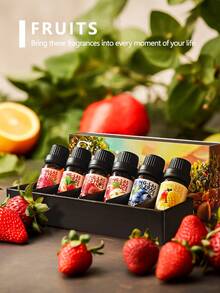 EMBRACEX. 6 Bottles/1 Bottle 10ml Fruit Fragrance Oil Set | Mango, Apple, Cherry, Strawberry, Blueberry, Raspberry Fragrance | Home Aromatherapy Diffuser, Candle Making | 6-Piece Fresh Fragrance Set, Suitable For Aromatherapy Diffuser/Scented Candle/Indoor Spray/Air Freshener/Baking/DIY Candle Making - Fruits - View 8
