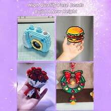 52,000pcs 2.6mm High Quality Fuse Beads Handmade Set, 96 Colors Large Capacity Fuse Beads, Creative Handmade Supplies, DIY Handmade Crafts, Suitable For Creative Art Projects, Ideal Choice For Art And Craft Supplies, (Accessories Color Randomly Shipped) - Multicolor - View 7