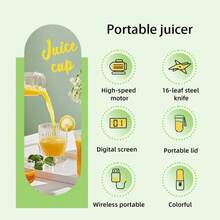 Digital Juicer Smart Home Edition, Quickly Extract Nutritious Fruit And Vegetable Juice, Can Blend Fruits, Vegetables And Cooked Food Chunks, One-Touch Operation With Auto-Stop, Great For Home Beverage Making - Multicolor - View 8