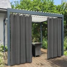 All-Weather Outdoor Curtains That Are Waterproof And Can Block Ultraviolet Rays; They Serve As Privacy Screens For Filtering Light In Terraces, Porches, Pavilions, Decks, And Balconies, And Are Ideal For Decorating Gardens. - A - View 6