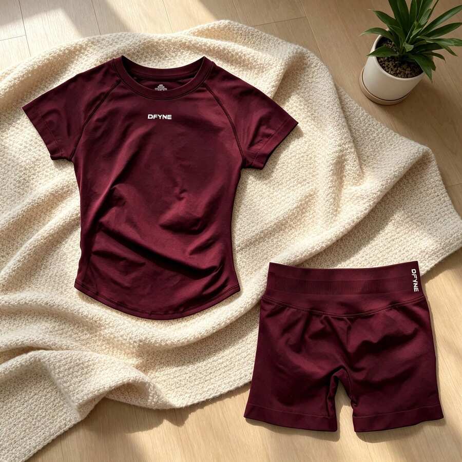 Women Two-Piece Outfits - Café Espresso - View 1