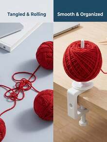 1pc Yarn Holder,Yarn Ball Winding Machine With Anti Slip Desktop Fixture, Knitting Winding Machine, Desktop Fixed Yarn Spool, Stable And Non Slip, Spool Winding Device For Desktop Storage,Suitable For DIY Embroidery, Craftsmanship, And Sewing - Multicolor - View 7