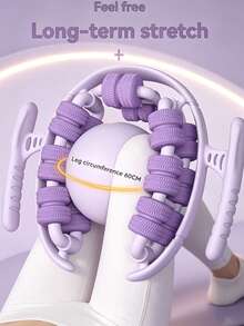 28 Roller Wheel Ring Clamp Massager, 360° Wrap-Around Deep Tissue Handheld Massager For Calf Thigh Arm Muscle Soreness Relief - Multicolor - View 2
