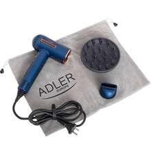 مجفف شعر Adler Ionic Black بمحرك بدون فرش 110000 دورة في الدقيقة احترافي - قابس اتحاد أوروبي نوع E (220 إلى 240 فولت) - مشاهدة 5