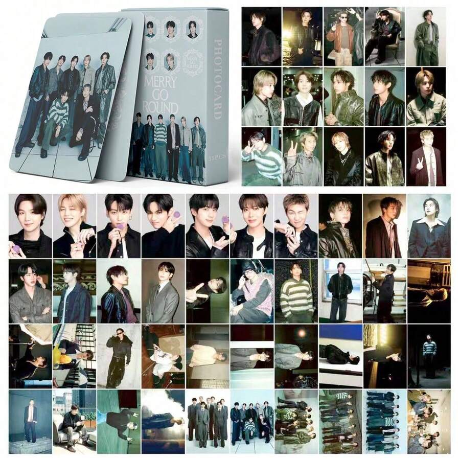 Zojirushi 9sets (55pcs/Set) Fat Egg Boy Band Official 5th Album ARIRANG Star KPO P Star LOMO Card Photocard - A - View 1