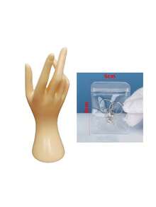 Simulated Hand Jewelry Tray With Realistic Hands - Can Be Used As A Display Stand For Rings, Necklaces And Bracelets; Also Serves As A Jewelry Photography Prop, Home Tabletop Decoration, Wedding Or Anniversary Gift, Jewelry Display Stand And Other Multiple Purposes; Also Suitable As A Gift For Jewelers, Or For Valentine's Day, Christmas And Thanksgiving Holiday Decorations. - Multicolor - View 13