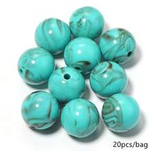 20pcs/Pack 20mm Acrylic Dual-Color Cloud Gradient Beads DIY Handmade Phone Chain Keychain Bag Charm Clothing Belt Decoration Large Diameter Beads - 20mm Two-tone Round Bead - View 14
