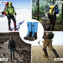 2pcs Lightweight Leg Gaiters, Hiking Leg Wraps, Sand/Mud/Snow Protection Leg Covers, Suitable For Outdoor Sports And Work, Hiking, Skiing, Hunting - Multicolor - View 7