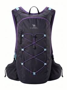 CAMEL CROWN Unisex Lightweight Large Capacity Backpack, Suitable For Hiking, Trekking, Casual Sports, Outdoor Climbing And Travel - Purple Ink Black - View 6