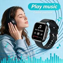ZhiKexing 1.83 Inch HD Display Smart Sports Watch, Wireless Calling, Wireless Music, Call Reminder, Customizable Watch Face, Multiple Sports Modes, Sedentary Reminder, Suitable As Gift For Friends And Couples, Compatible With Android And IOS - View 4