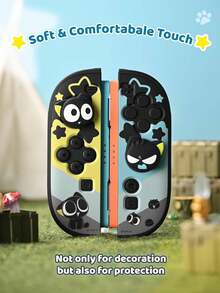 GeekShare 4pcs Cute Luo Xiaohei Emotional Design Silicone Joycon Thumb Grip Protective Covers For Switch 2 - View 4