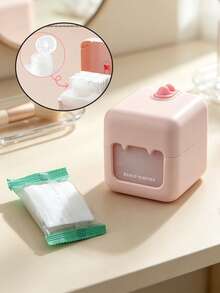 Portable Travel Makeup Remover Case, 2-In-1 Wash & Remove Makeup Set With Flip-Top Lid, Compact Plastic Storage Box For -The- Skincare Organization, Suitable For Travel & Business Trips - Multicolor - View 4