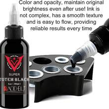 Professional Black Tattoo Ink 1 Bottle, 1oz Per Bottle, Suitable For Lining, Shading, And Blending, Durable Pigment - Black - View 5