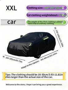 All-Season Car Cover, Sun Protection, UV Resistant, Waterproof, Dustproof, Heat Resistant, PEVA Material, Multiple Sizes Available - Multicolor - View 25