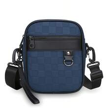 1pc New Men's Crossbody Bag Shoulder Bag Casual Fashion Multifunctional Phone Bag Lightweight Small Square Bag - Multicolor - View 16