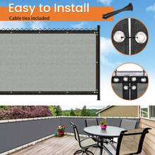 Outdoor Wall Mounted Privacy Screen 1 Count Garden Windproof & Sun Protection Shading Fence Garden Decorative Supplies - 1 Privacy Decorative Net - View 9