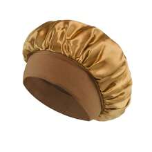 1pc Luxury Silk Satin Sleep Caps, Solid Color, Elastic Hair Protection Caps, Lightweight Comfortable For All-Night Wear, Hair Care, Shower, Gentle Fit To Scalp, For Her - Multicolor - View 22