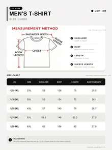 Men's Plus Size Short Sleeve, Casual Fashion Multi-Purpose Rose Pattern Crew Neck T-Shirt, Summer Style - White - View 6
