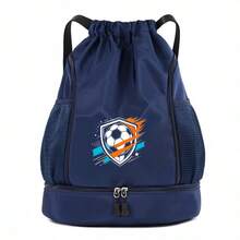 1pc Multi-Color Drawstring Cinch Bag, Simple Drawstring Closure Design, Sports Storage Bag For Football Basketball, Unisex Sports Cycling Swimming Yoga Storage Backpack, Student Backpack - Sports Backpack - View 9