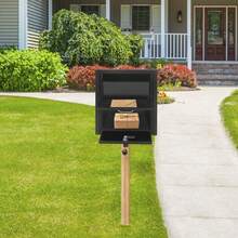 Post Mount Mailbox Heavy Duty Lockable Mail Box Metal Parcel Drop Box For House Outside - Parcel Drop Box - View 2