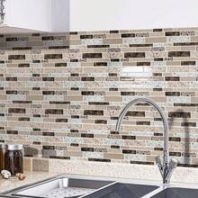 10pcs Self-Adhesive Tile Stickers Removable Waterproof Splash-Proof Wall Decals For Bathroom Kitchen Living Room Home Decor DIY Mural Stickers - 10 Pcs - View 6