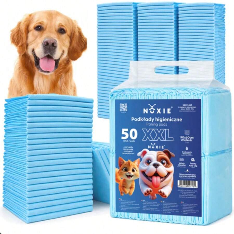 XXL Dog Training Pads / Hygienic Mats – 50 Pack (60x90 Cm) - Blue - View 1