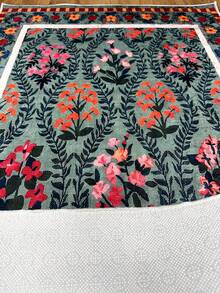 Digitally Printed Non-Slip Washable Runner And Area Rug, Suitable For Living Room, Bedroom, Outdoor, Kitchen Carpet | Modern, Scandinavian, Bohemian And Classic Styles | 100% Polyester - Dark Grey - View 9
