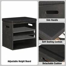 Shoe Changing Stool - Negro (Antique Black) - View 3
