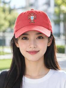 Puma Unisex Sports Cap FPF-ESS-Cap Red Vintage Sun Protection Baseball Cap 027088-01 - Red - Lake Green - View 3