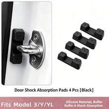 2/4 Magnetic Car Door Lock Cushions, Anti Fall Door Noise Reduction Shock Absorbers, Model Y Rubber Free Door Lock Protection Accessories - A229 - View 11