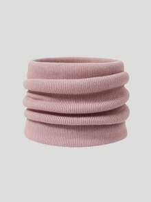 1pc Unisex Winter New Solid Color Fleece Lined Neck Warmer Scarf, Cervical Protection Warm Scarf, High Neck Sweater Fake Collar Decorative Scarf - Multicolor - View 16