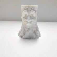 Face Tree Stump Pen Holder Ornament, Size 3.15inch * 2.56inch * 2.6inch, Desktop Stationery Storage Ornament, Office Desk Decor Ornament - 1PC - View 11