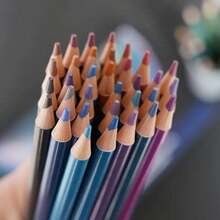 50 Piece Metallic Colored Pencils, Soft Core With Vibrant Color,Ideal For Drawing, Blending, Sketching, Shading - 50-color Metallic Colored Pencils - View 8