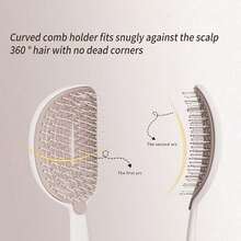 Detangling Hair Brush For Fine And Thick Hair, Quick-Drying Ventilated Hair Brush, Suitable For Curly And Straight Hair, Wet And Dry Hair, Smooths And Untangles All Hair Types - Multicolor - View 6
