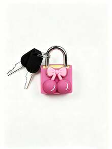 Cherry Decor Mini Padlock With 2 Keys, Small Travel Lock For Backpacks, Lockers And Gym Bags, Essential For School, Outdoor Travel And Student Dorms, Durable Combination Lock Alternative - Multicolor - View 13