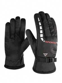 Winter Fleece Touchscreen Gloves, Unisex, Windproof, Waterproof, Warm, Anti-Slip Grip, Suitable For Driving, Cycling, Commuting And Outdoor Activities - Multicolor - View 13
