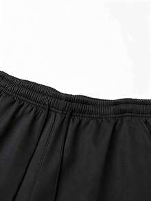 Men's Wool Lined Cargo Jogger Pants, Multi-Pocket Elastic Waist Drawstring Pants, Casual Outdoor Pants, Suitable For Winter Use - Black - View 4