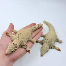 Pangolin Desktop Ornament, Flexible Pangolin Toy With Movable Joints, Realistic Pangolin Model, Desktop Display Decoration, Home Decor Collectible Gift, Gift For Boys, Perfect Gift - Multicolor - View 9