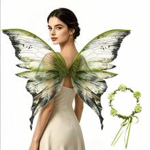 Adult Fairy Wings Set, Includes Elf Ear Accessories And Fairy Arm Sleeves, Fairy Costume Outfit, Suitable For Parties, Cosplay And Other Occasions, Halloween - Multicolor - View 16