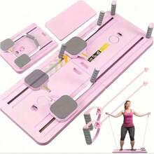 Papan Pilates Lipat 5-in-1 - Papan Latihan Pilates Portabel - Peralatan Olahraga di Rumah dengan Pita Resistensi, Terbuat dari Bahan PP Anti-Putar, untuk Latihan Kekuatan Perut dan Inti, Sempurna untuk Latihan Kekuatan di Rumah - MultiWarna - View 3