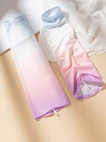 1 Pair Women's High-End Pleated Solid Color Long Arm Sleeves, Suitable For Outings, "Lightweight/Semi-Sheer Material, Recommended To Pair With Base Layer, Suggested For Summer And Autumn Wear" - Multicolor - View 27