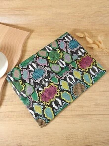 Fashionable Printed Women's Clutch Handbag, Large Capacity Magnetic Closure, Multifunctional Portable Wallet & Phone Bag, Suitable For Outdoor Use - Multicolor - View 4