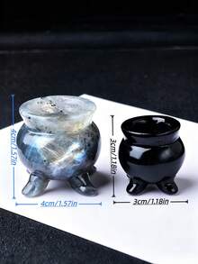 Exquisite Natural Crystal Carved Incense Burner, Unique Design, Energy-Infused Healing Crystal, Energy Healing Meditation Stone, Home Decor And Gift, Portable, Also Suitable As Holiday Gift, From CUPIDCRYSTAL Brand - Stove - View 3